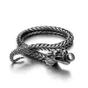 mens sterling silver dragon bracelet