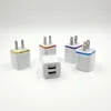 Dual USB Metal wall Chargers US Plug 2.1A AC Power Adapter 2 port for huawei Iphone Samsung LG