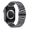 Roestvrijstalen metalen bandriem voor Apple Watch-serie 7 45mm 41mm armband polsband Iwatch 7 6 5 4 3 SE 44mm 38mm vervangende horlogeband