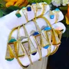 Oorbellen ketting Missvikki luxe romantische schattige trendy 4 stks armband ring sieraden sets voor vrouwen meisje party gift hoge kwaliteit