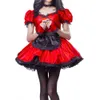 Sissy Metallic Puff Sleeve Laser Mini Dress Plus Size Pleated Dresses Female Cosplay Costume Halloween Exotic Maids Dress + Apron