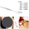 5pcs Piercing игл IV катетерные иглы для пирсинга стерилизованного тела татуировки пирсинг