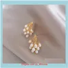 Jewelrykorean bijoux de mode haut de gamme à la main perle d'eau douce boucles d'oreilles élégantes femmes fête goujon livraison directe 2021 7Smzp