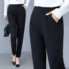 Pantaloni lunghi Seluar Wanita da donna Pantaloni causali Harem Pantaloni da lavoro formali da ufficio Slack Perempuan 210925