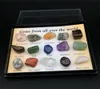 Party Favor 15 stuks Rock Mineral Collection met Collector Box Vitrine, ID-blad, Starterset voor beginners, Gemstone Crystal Kit voor kinderen, STEM Geology Science Education