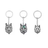 Fashion Wolf Head Keychain Pendentif Pendentif Key Sac à bandoulière Accessoires de voiture pour Femme Girl Kids Cadeau