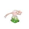 Ros parfymflaska blomma form tom glas bil eteriska oljor parfymflaskor hängande prydnad doft