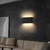 Buiten Waterdichte LED -wandlamp 6W/12W Aluminium wandlampen Slaapkamer Corridor Tuin Decor verlichting armaturen