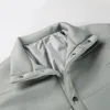 Женские куртки Зимняя женская короткая пуховая куртка на пуговицах Повседневная трендовая хлопковая подкладка с толстым карманным пузырчатым пальто Офисная женская верхняя одежда