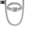 Hip Hop Cuba Men039s e Women039s Aaa 135mm 2 file di ciottoli Zircone Acqua ghiacciata Gioielli trapano Q061754254112110926