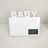 Sublimation horloge électronique vierge cadre photo album transfert de chaleur personnalité lettres cadres bricolage bureau en bois décoration ornements