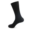 Men's Socks Solid Cotton Fashion Long Man Large Size Leg Casual Business Calcetines Hombre