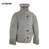 Vrouwen winter suede jas mode dikker warm lam motorfiets lederen jas dames korte losse jassen streetwear tren 210712