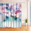 blue white shower curtains