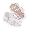 Noworodka Baby Buty Flower Baby Princess Buty miękka gumowa sukienka Mary Jane Flats Prewalker Girls Buty 0-18m