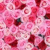 50 Pcs Fake Artificial Silk Rose Heads Flower Buds DIY Bouquet Home Wedding Craft Decor Supplies SER88 210624