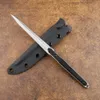 440C BLADE HN-9/HAVOCWORKS hand-stakad rak knivflyg Aluminiumhandtag Taktiskt självförsvar Combat Camping Hunting Outdoor Tool