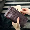Nxy Wallet Contact s Men s Genuine Leather Clutch Man Walet Brand Luxury Male Purse Long Zip Coin 6 5" Phone Pocket 0212