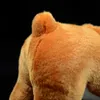 Animaux mignons réalistes bouledogue debout en peluche jouets simulation câlin doux réaliste tigre chien poupée animal noël enfants cadeaux Q072