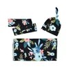 Newborn Baby Swaddle Blanket Bow Headband Hat 3 pcs Sleeping Bags Wrap INS Toddler Cartoon Dinosaur Sleep Sacks Shark Pography 7611408