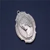 20 pezzi moda colore misto Gesù Vergine Maria icona cattolica religiosa con perline braccialetto medaglia collana243w