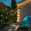 96ft LED Açık Dize Işıkları 34 * 2w Vintage Edison Parçasız Ampuller (4 Yedek), Bahçe Backyard Bistro Düğün için Su Geçirmez Veranda Işıkları, ETL Listelenen