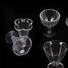 6pcs / set tazze in miniatura tazze trasparenti vino gelato sundae decorazioni per bambole in plastica trasparente Y211112