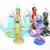 Hookahs tabak pijp bong dab rig rokende pijpen siliconen buis groothandel oog-vorm vorm droge kruid draagbare onbreekbare lepel met glazen kom