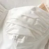 Сексуальный тонкий белый жилет для женщин квадратный воротник без рукавов кружев на банках бак топы женские мода одежда 210524