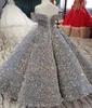 Gold Girls Pageant Dresses Pissined Toddler Ball Gowns Jewel Long Sleeves Formal Kids Party Gown Flower Girl Dresses For Weddings 2018123