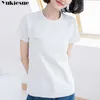 女性のための原宿夏の綿の女性のTシャツの上の女性T-T-S女性Tee Femme Tops Plus Size 210608