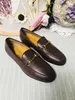 classic women casual shoes 100% Authentic cowhide Metal buckle Ladies leather Letter flat shoe Mules Princetown Men Trample Lazy Dress Loafers Large size 35-41-42-45-46