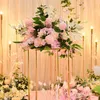 Decorative Flowers & Wreaths Guide Flower Stage Reception Ball Artificial Row Arch Arrangement Wedding Scene Layout Party Iron Backdrop