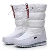 High Snow Boots Winter Women's Tube Cotton Thickened Waterproof Non-slip Plus Veet Size Shoes 1712