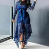 Casual Dresses Formal Dress Lace Patchwork Women Hollow Out Fishtail Hem For Wedding Plus Size Elegant Long Sleeve Party Sexig Sund5728326
