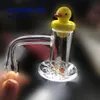 Regula Spinning Banger Set di fumo Set con 2 perle di Terp 1 Glass Duck Carb Cap 20mm Dia 14mm Maschio Super Alto Quailty Bangers