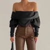 Vintage PU Faux Leather Women Streetwear High Waist Punk Baggy Straight Leg Pants Black Brown Office Lady Joggers Invierno Mujer Q0801