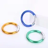 1000pcs Circle Round Carabiner Camping Spring Snap Clip Hook Keychain Camping Climbing Hiking Outdoor Tools SN4421