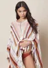 Beach Cover up Cotton White Sarong Bikini Bathing Suit Women wear Swimsuit Pareo Tunic Q1274 210420