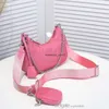 الفاخرة الساخنة مبيعات المرأة حقائب اليد المحافظ حقيبة الكتف crossbody متعددة pochette إعادة الطبعة 2005 أعلى جودة النايلون الأوكو أكياس الشهيرة