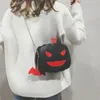 女性ハロウィーンカボチャランプショルダーメッセンジャーバッグレザークロスボディチェーンバッグ女の子カジュアル財布ハンドバッグ