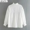 Vrouwen Sweet Agaric Lace White Losse Kimono Shirt Lady Lantern Sleeve Hollow Blouse Roupas Chic Femininas Tops LS7397 210416