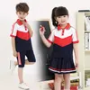 Kleding sets meisje en jongen school uniform kinderen Japanse kleding sport kleding daling