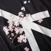 Japon Kimono Ceket Barış Işareti Çiçek Harajuku Hip Hop Erkekler Japonya Streetwear Ceket Yaz Ince Giysi Gevşek Kimonos 211009