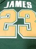 Nikivip Ship From US #St Vincent Mary High School Irish Basketball Jersey All Stitched White Green Yellow Jerseys Size S-3XL