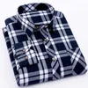 Röd flanell plaid tröja män mode klänning skjorta avslappnad varm mjuk långärmad tröjor camiseta masculina chemise homme 210626