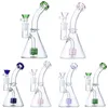 Wholesale Showerhead Hookahs Bent Type Style Bongs Water Pipe With Glass Bowl Dab Rigs Oil Rig Hookah Smoking Pipes 14mm Female Joint LXMD21402