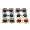 2021 Kids Toddler Zonnebril Leuke Cartoon Bear Girls Children Eyewear Round Beschermingsglazen voor buitenstrand6643064