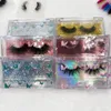 En gros personnaliser papillons acrylique cils boîte 25mm cils boîtes vides étuis à cils pour outils de maquillage cils emballage