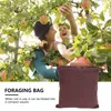 Сумки на открытом воздухе 2 шт. Foring Bag Bag Waxed Холст Маленькая Кожаная свалка Чехол Гриб Участие Талия Кемпинг Пешие прогулки Охота